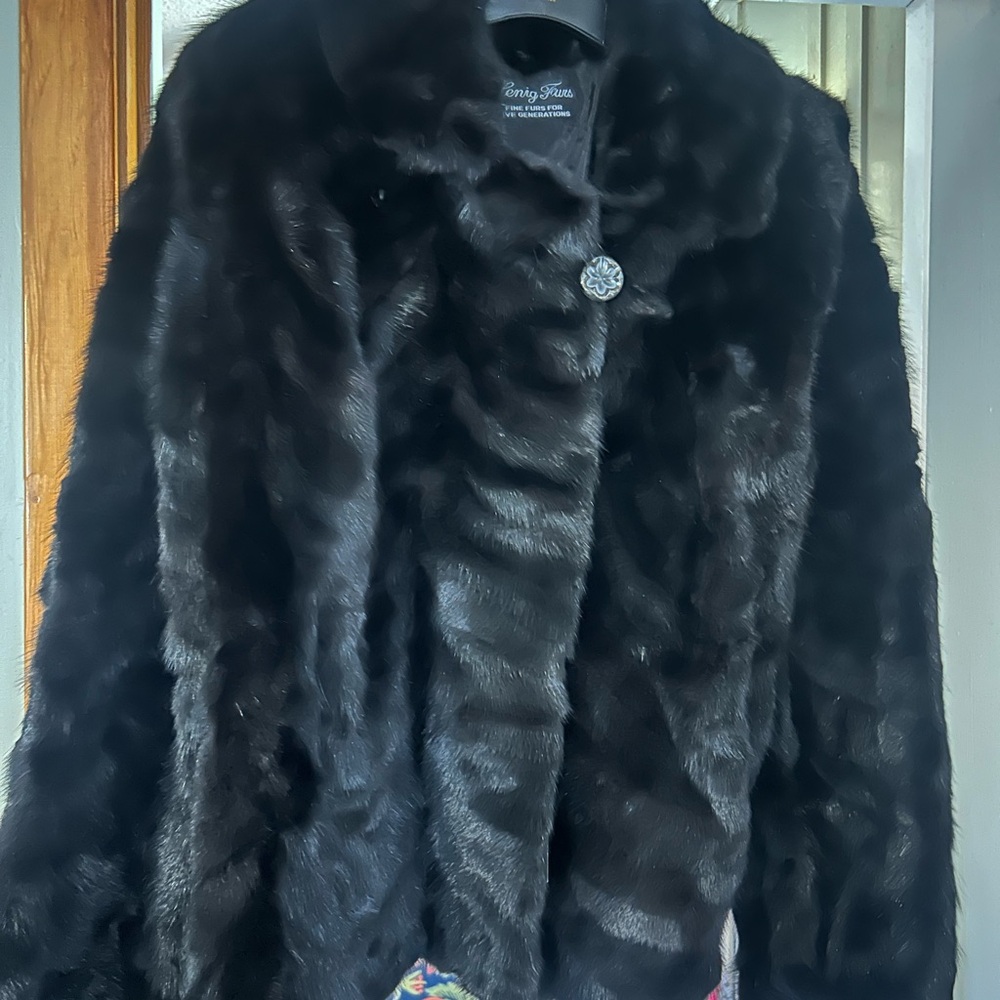 Luxurious Black Mink Coat